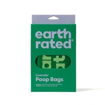Earth Rated Øko hømhømposer Lavendel med håndtag 120 stk
